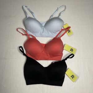 All in motion Size XS Seamless Bra Bundle, Adjustable Straps, 3 Colors